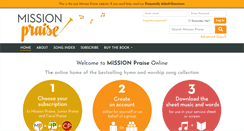 Desktop Screenshot of missionpraise.com